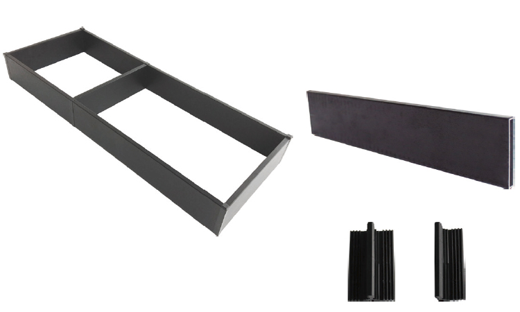 Cajones / Cuberteros - Kit separador aluminio para cajón